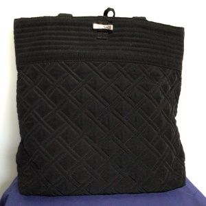 Vera Bradley Classic Black Quilted Tote